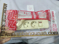 stopkontak cable steker saklar 3 lubang tusuk kontak colokan Sanly
