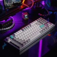 ECHOME L3 Mechanical Keyboard Wireless Tri-mode Gasket Hot Swap RGB Built-in Knob Custom Aluminum Office Gaming Keyboard Win/Mac