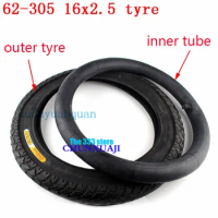 16x2.5 64-305 tire inner tube Fits Kids Bikes Electric Bikes Small BMX and Scooters 16 inch 16x2.50 wheel tyre