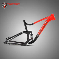 TWITTER Aluminum Alloy Soft Tail MTB Frame Thru-axle 148 With Shock Absorber Inner Wiring Mountain Bike Frame XC Off-road