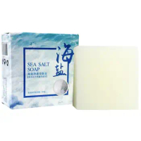 100g Hand Make Soap Rich And Soft Foam Natural Handmade Sea Salt Goat Milk Soap 100g Deworming White Essential Oil Soap