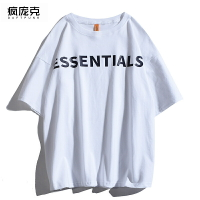 FOG FEAR OF GOD復線ESSENTIALS胸前字母印花短袖高街風T恤男女潮