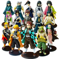 Anime Demon Slayer Action Figures Kimetsu No Yaiba Shinobu Nezuko PVC Dolls Model Collection Ornaments Japan Derivatives Toys