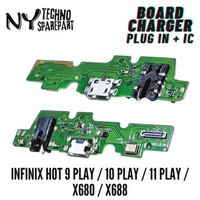 NY BOARD CHARGER + IC INFINIX HOT 9 PLAY / 10 PLAY / 11 PLAY / X680 / X688 PLUG IN FLEXI CHARGER