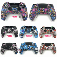 Full body texture Skins Silicone Cover Rubber Skin for Playstation 5 DualSense Controller Protector case