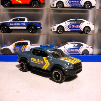 MINIATUR DIECAST SKALA 1/64 FORD RANGER RAPTOR MONIL POLISI SABHARA