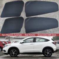 Magnetic Car Sunshade Shield Front Windshield Frame Curtain Sun Shades  For Honda HR-V Vezel 2015 - 2021 HRV 2020 Accessories