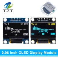DIYTZT Original 0.96 inch oled IIC Serial White OLED Display Module 128X64 I2C SSD1306 12864 LCD Screen Board For Arduino