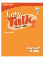 Let's Talk 1 Teacher's Manual with Quizzes and Tests Audio CD 2/e Leo Jones  Cambridge