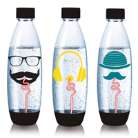 【Sodastream】嬉皮士水滴寶特瓶1L-三入
