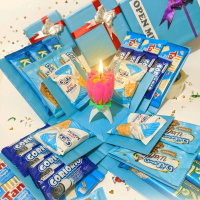 Hampers Snack Box Serba biru Wisuda Kado Graduation Hadiah Ultah Pacar Sahabat Gift Box Murah Meriah