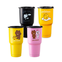 【Pure One】陶瓷真空冰霸保冰杯保溫杯 陶瓷內膽 900ML(Hello Kitty 蛋黃哥 LINE)