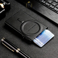 Slim Wallet for Men - Minimalist Mens Wallet Pop up Card Holder with RFID Blocking and Money Pocket Wallets Stealth Wallet Gifts