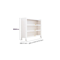 【匠俱】廚房置物架 3層帶門 100×26×89CM(電器架 收納架 儲物櫃 櫥櫃 餐廚櫃 微波爐烤箱收納架)