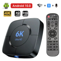 H616 Transpeed Android 10.0 TV Box Voice Assistant 6K 3D Wifi 2.4G&amp;5.8G 4GB RAM 64G Media player Very Fast Box Top Box