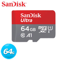 【最高22%回饋 5000點】 SanDisk Ultra microSDXC UHS-I A1 64GB 記憶卡
