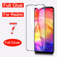 5d full glue tempered glass redmi 7 glass for xiaomi redmi 7 full cover case on Xiaomi Redmi 7 Redmi7 Glasses 6.26"Inch film 9h