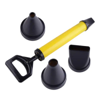 Stainless Steel Caulking Grout Gun Mortar Scoop Cement Applicator Sprayer with 4 Nozzles for Normal grout Epoxy grout