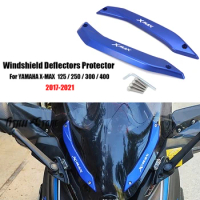 2017 - 2021 Motorcycle CNC Windshield Windscreens Bracket Bars Stent Adapt For Yamaha XMAX125 XMAX250 XMAX300 XMAX400 X-MAX 400