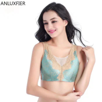 X-9015 Silicone Prosthesis Mastectomy Bras Front Lingerie Front Bra Mastectomy Woman Breathable Sports Lace Back