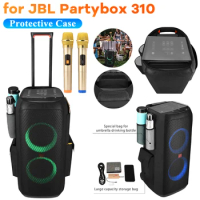 For JBL Partybox 310 Speaker Protective Carry Case Mesh Sound Box Organizer Wireless Microphone Tablet Accessories Storage Bags