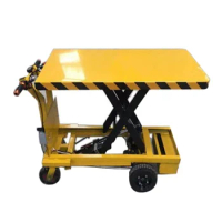 Customized electric hydraulic folding lifting platform trolley according to customer requirements