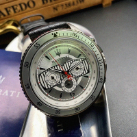 【MASERATI 瑪莎拉蒂】MASERATI手錶型號R8851101004(銀色錶面銀錶殼深黑色真皮皮革錶帶款)
