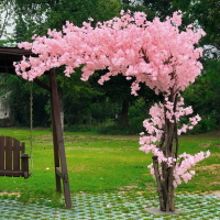 人造花 仿真花仿真櫻花樹仿真桃花樹人造植物假花假樹仿真樹婚慶裝飾大型許愿樹