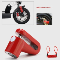 Scooter Lock Anti-Theft Disc Brakes Lock with Steel Wire for Xiaomi M365 Electric Scooter Skateboard Wheels Lock Disc Brake