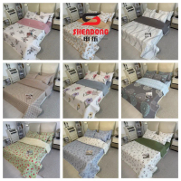 100% Kapas Cadar Patchwork Queen 7 dalam 1 / set cadar patchwork / cadar / set selimut