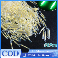 50Pcs Light Night Fishing Float 4.5MM Night Fishing Green Fluorescent Light Stick