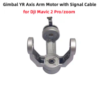 Original for DJI Mavic 2 Pro / Zoom Gimbal Camera YR Axis Arm Motor with Signal Cable Replacement for DJI Mavic 2 Repair Parts