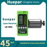 Huepar Laser Receiver Outdoor Level Accessories for  Laser Level Red Green Beams with Pulsing Line