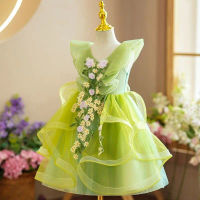 Little Girl Piano Performance Costume Children's Princess Skirt Girl Mori Dress Sleeveless Dress Mam