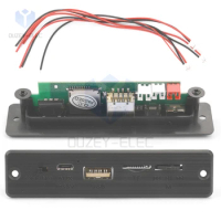 DC 5V Car MP3 Decoder Board Bluetooth 5.0 FM Radio Module 2*3W 6W Amplifier Support FM TF USB Handsfree Call function