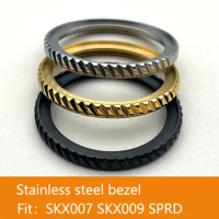 SKX007 Bezel, Stainless Steel, coarse tooth Watch : Seiko SKX007 SKX009 SPRD Series Men's Diving W