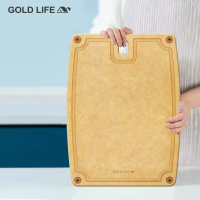 【GOLD LIFE】高密度不吸水木纖維砧板-XL(木纖維 / 松木)