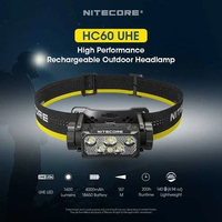 NITECORE Senter Kepala Headlamp LED 6 Core 4000 mAh IP68 1600 Lumens - HC60 UHE
