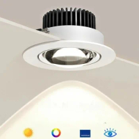Ceiling Recessed Lamp LED Downlights Background Wall Decoration Spotlights Adjustable Angle Ceiling Lamp Indoor Lighting5pcs/lot