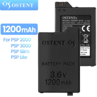 OSTENT 1200mAh 3.6V Real Capacity Replacment Lithium Battery for Sony PSP 2000/3000 PSP-S110 Console Rechargeable Battery