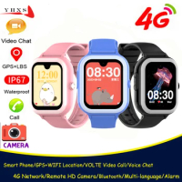 Android 8.1 Smart 4G GPS WIFI Trace Locate Video Call Phone Watch for Kid Student Man Camera Voice SOS Monitor AMOLED Smartwatch