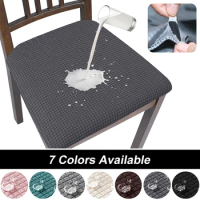 Waterproof Chair Seat Cover Stretch Dining Chair Upholstery Cheap Washable Chair Seat Covers For Hotel Kitchen Home Decor