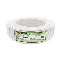 สายไฟ YAZAKI รุ่น 60227 IEC01 THW 1x4W ขนาด 100 เมตร. สีขาว