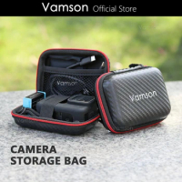 Vamson Mini PU Protective Storage Case for Gopro Hero 11 10 9 8 7 for DJI OSMO Action for Insta 360 X3 One X2 Camera Accessories