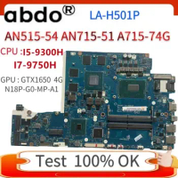 LA-H501p, For Acer Nitro 5 AN515-54 AN715-51 Laptop Motherboard.With i5-9300h/I7-9750H amd GTX1650 4G / GTX1050 GPU.Test 100% OK