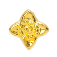Pure 24K Yellow Gold Bracelet Women 999 Gold Star Pearl Bracelet DIY Bracelet