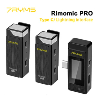 7RYMS Rimomic PRO Wireless Lavalier Microphone Type C Lightning interface for Smartphone iPhone Android Laptop PC USB Microphone
