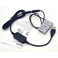 Power Bank 5V USB Cable Adapter + EP-5F DC Coupler EN-EL24 Dummy Battery for Nikon 1 J5 1J5
