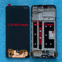 Original 6.43 Amoled For Oppo Reno4 4G A93 4G LCD Display Screen+Touch Panel Digitizer For Reno 4 lite CPH2125 4F Display Frame