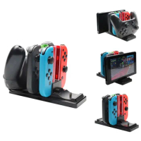 6 in1 Charging Dock For Nintend Switch Joy-con Controller LED Charger For Nintendo Switch Pro Gamepad Charge Stand NS